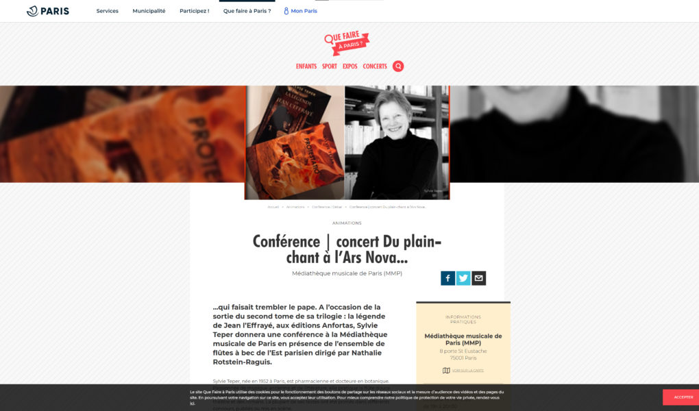 Conférence | concert Du plain-chant à l’Ars Nova...