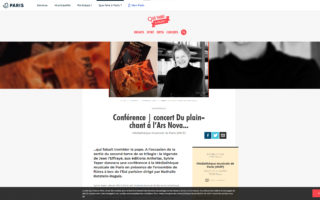 Conférence | concert Du plain-chant à l’Ars Nova...