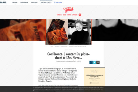 Conférence | concert Du plain-chant à l’Ars Nova...