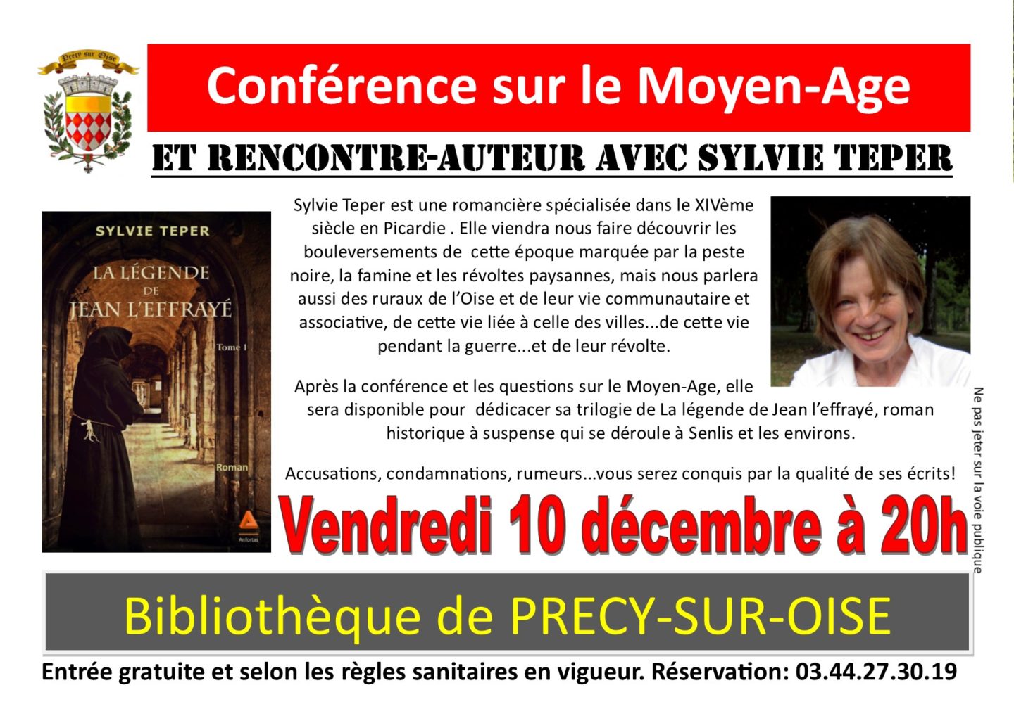 Conférence sur le Moyen-Âge, le 10/12 à Precy-sur-Oise